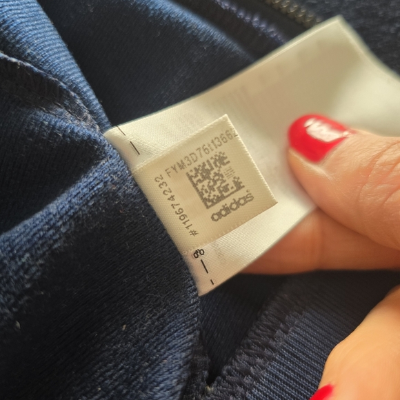 Adidas Men's Track Jacket in Navy Blue Size S - Picture 8 of 12